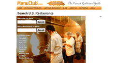 Desktop Screenshot of menuclub.com